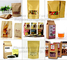 Foil Kraft Paper Bag Coconut Packaging Bags Doypack with Clear Window,500g 1kg 16oz Ziplockk Food Packaging Bag Customize
